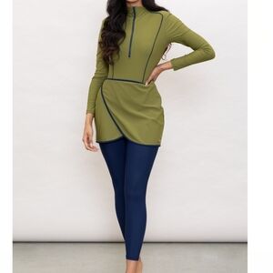 Lyra Modest Sophia Three Piece Swimsuit - Olive